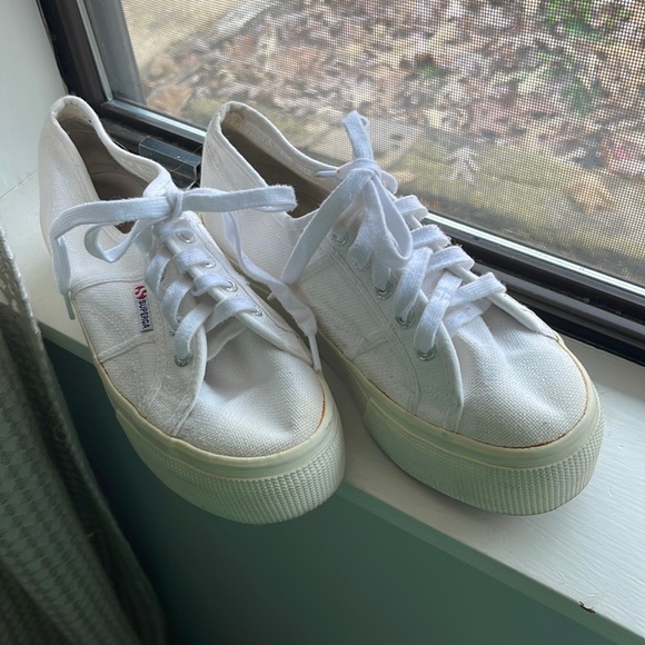 Superga 2790 white flatform 4cm sneakers - Picture 3 of 12